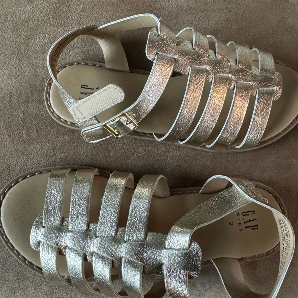 GAP Kids Gold Strappy Sandals